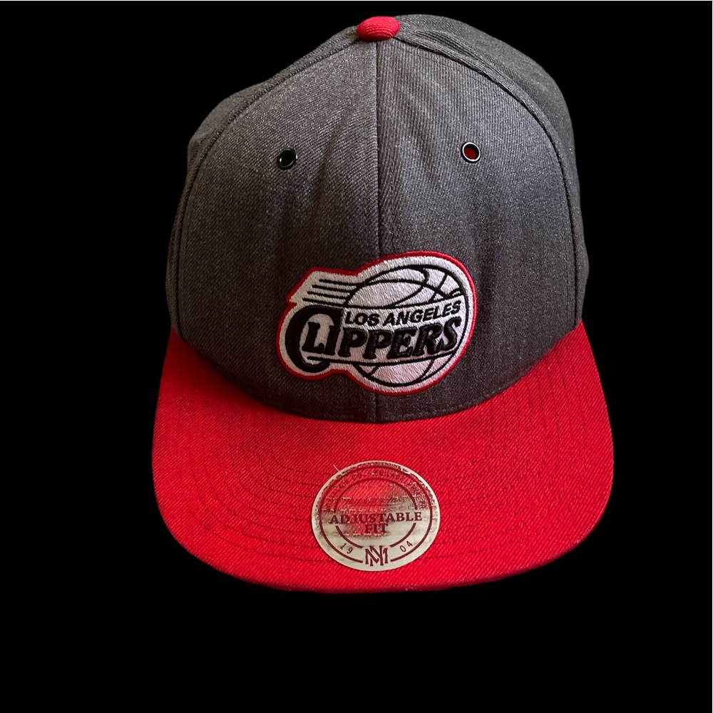 Mitchell & Ness NBA Los Angeles LA Lakers Snapback Hat Gray/Red/White